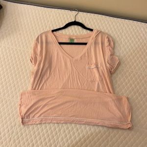 Cotton, luxury short nightgown. Plus-size